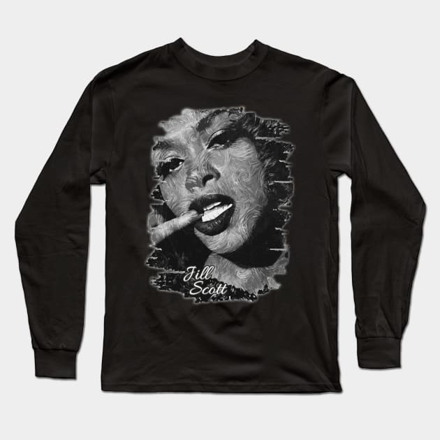 Jill Scott | 80s Long Sleeve T-Shirt by Nana On Here